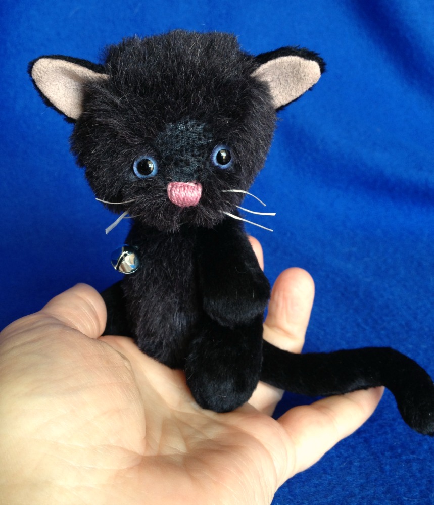 Eclipse - Artist Black Cat - a Pixie Kitty by Laura Lynn