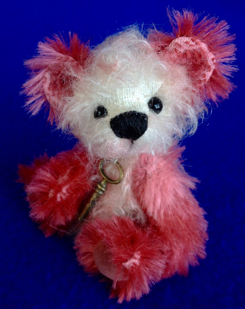 Rosie - Miniature mohair artist teddy bear by Laura Lynn