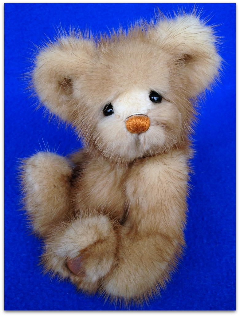 Coco - mink fur coat artist teddy bear