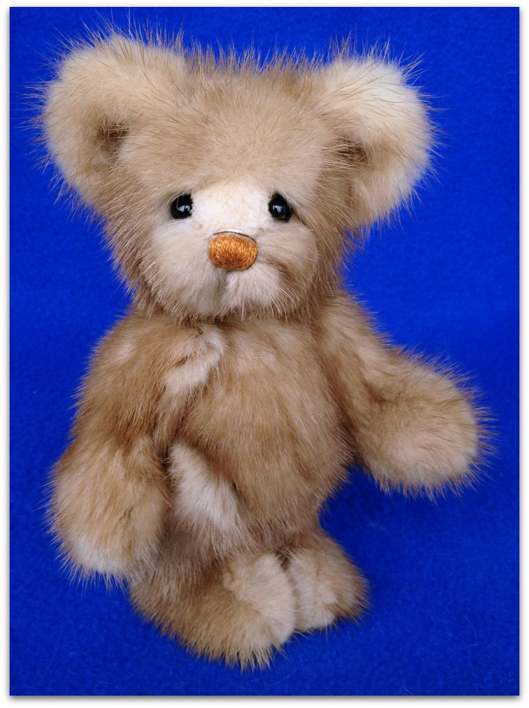 Coco - mink fur coat artist teddy bear