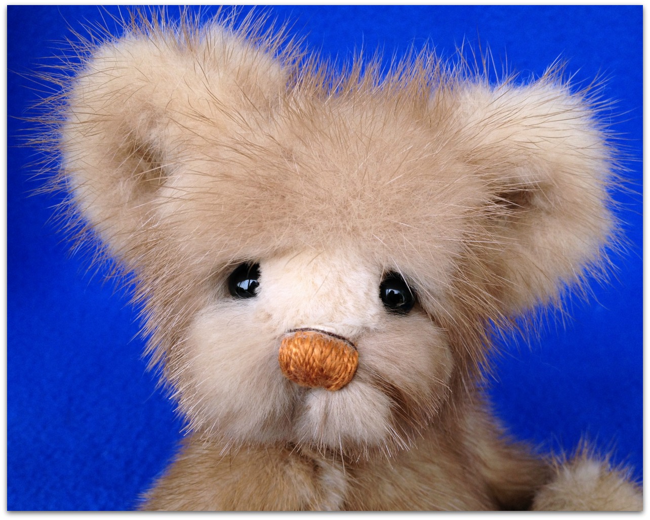 Coco - mink fur coat artist teddy bear