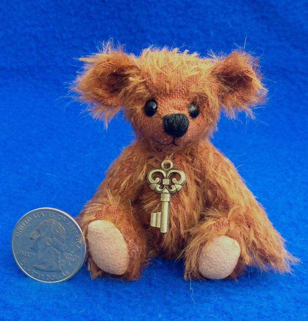 Harold 1- miniature artist teddy bear