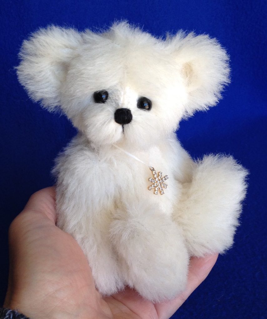 Snow - OOAK Alpaca Polar Bear by Laura Lynn