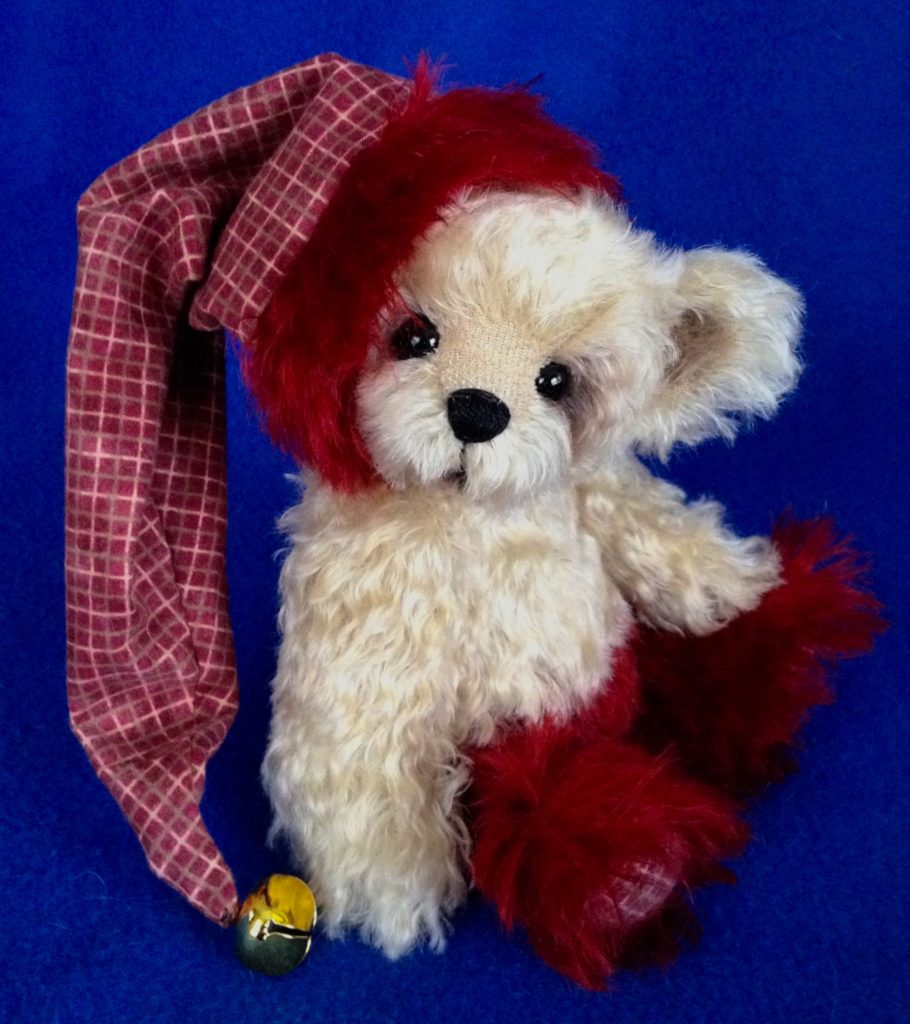 Kringle - OOAK Mohair Artist Teddy Bear Christmas Elf Teddy Bear by Laura Lynn
