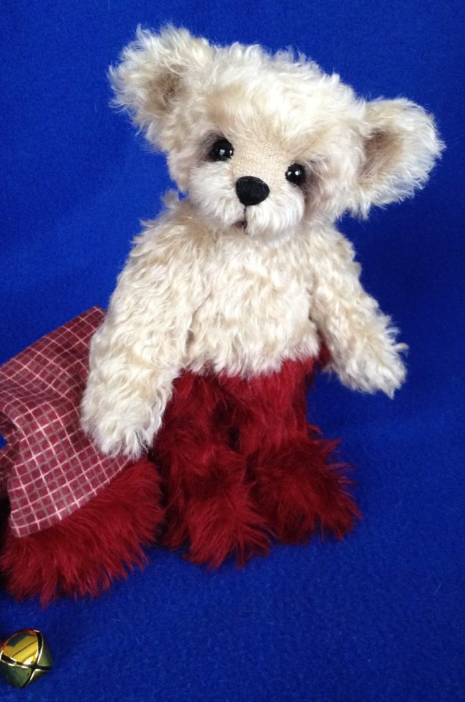 Kringle - OOAK Mohair Artist Teddy Bear Christmas Elf Teddy Bear by Laura Lynn