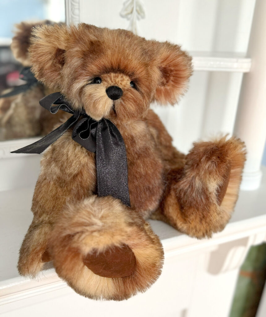Smokey - Faux Fur Artist Teddy Bear by Laura Lynn