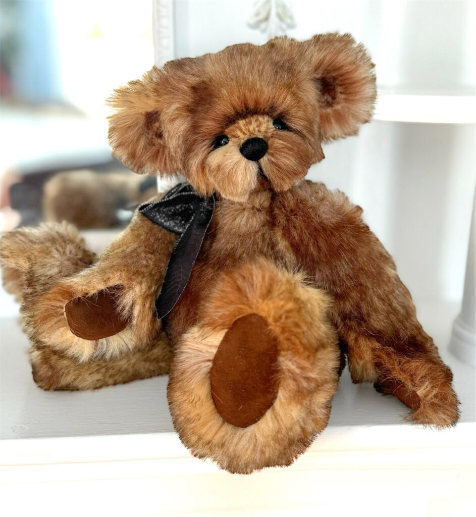 Smokey - Faux Fur Artist Teddy Bear by Laura Lynn