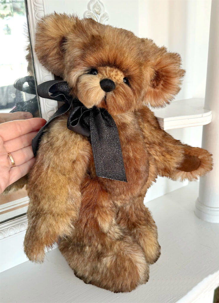 Smokey - Faux Fur Artist Teddy Bear by Laura Lynn