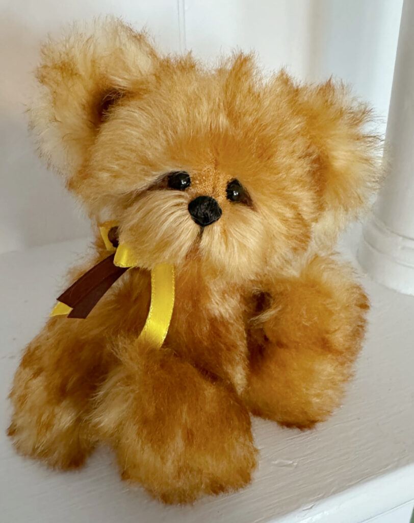 Sunny Mohair artist teddy bear by Laura Lynn