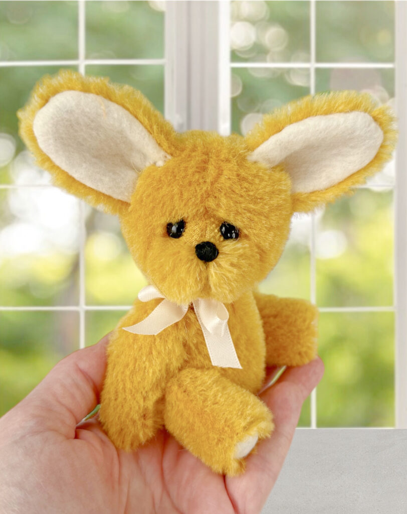 Butterscotch, Yellow artist bunny rabbit by Laura Lynn