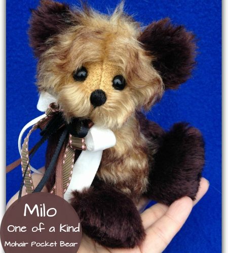 Milo: 7" Mohair Pocket Bear - SOLD