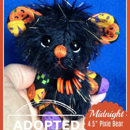 Midnight: 4.5" Pixie Bear - SOLD