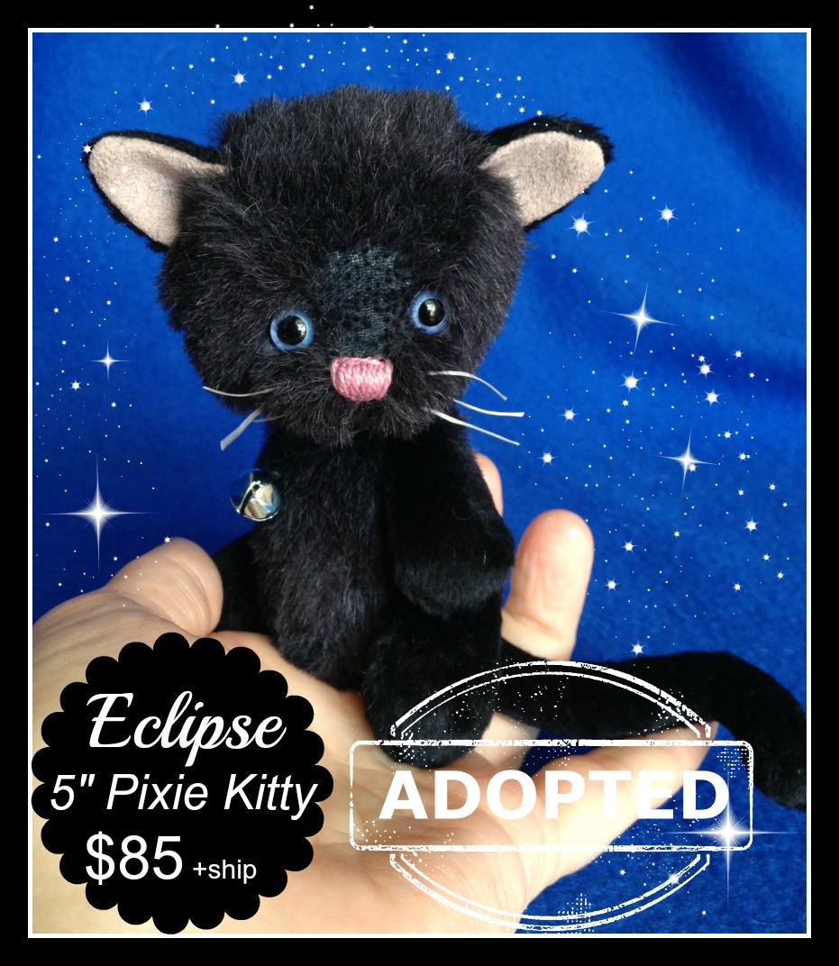 Eclipse: 5" Pixie Kitty Black Cat - SOLD