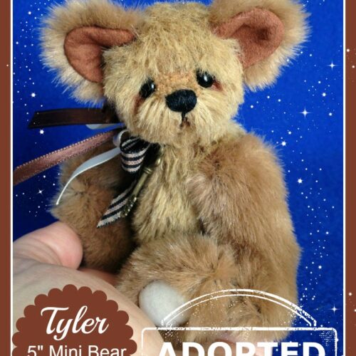 Tyler:  5" Miniature Artist Teddy Bear - SOLD