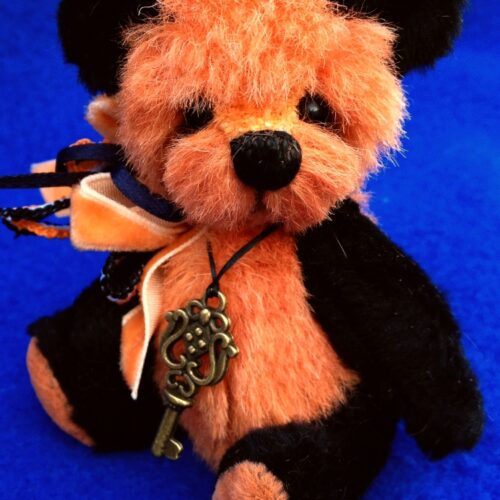 ADOPTED: Lil' Trouble: 3.5" Halloween Miniature Bear - SOLD