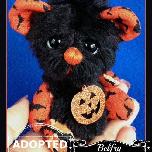 Belfry: 5" Mohair Halloween Pixie Bear - SOLD