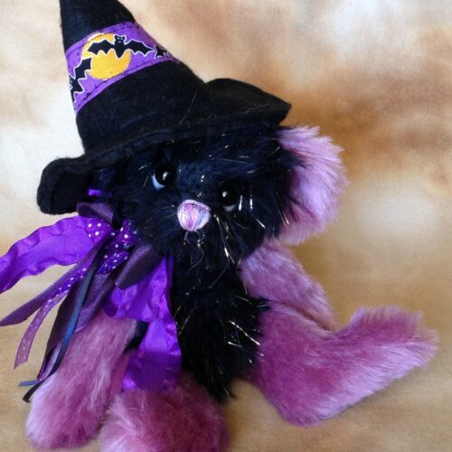 Moonlight: 9" Halloween Witch Bear - SOLD