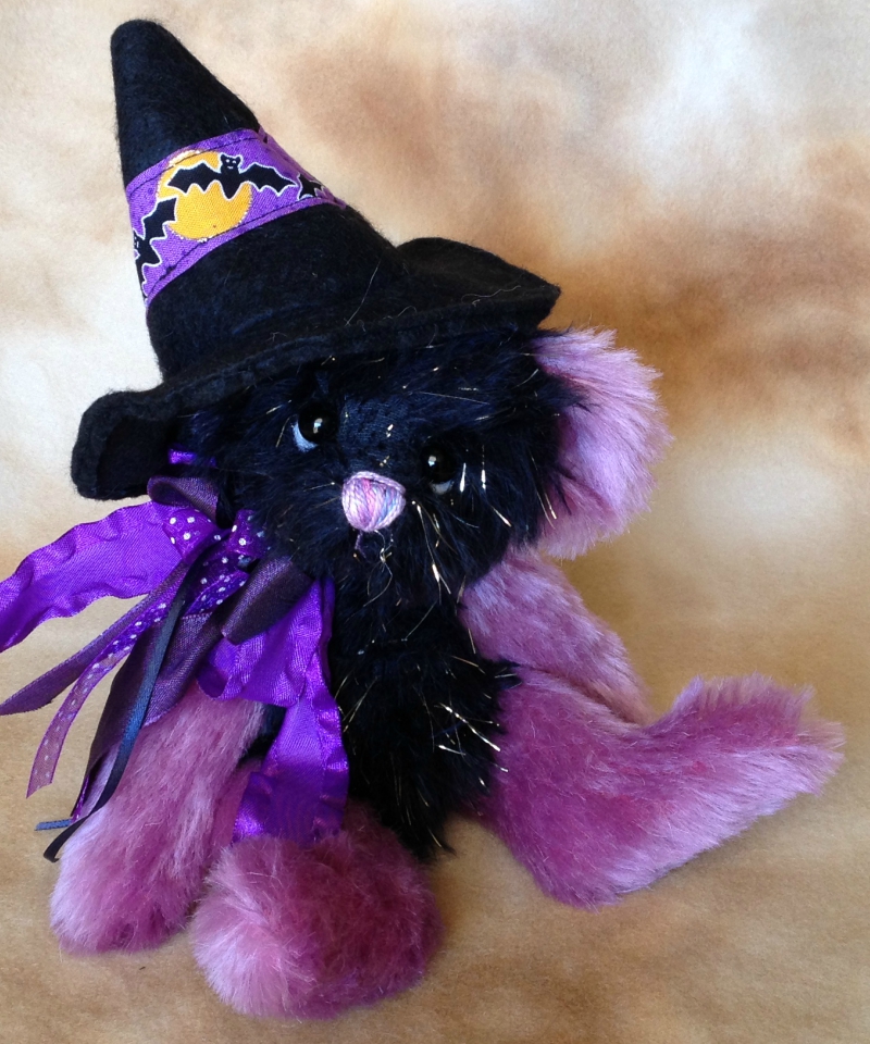 Moonlight: 9" Halloween Witch Bear - SOLD