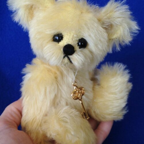 SOLD:  Sunshine:  7" Pocket Bear - One of a Kind