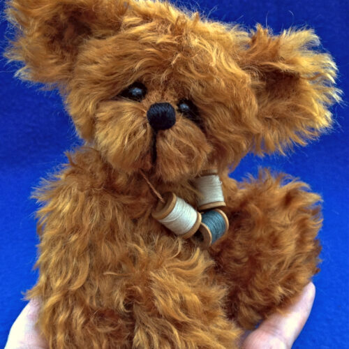 Dijon:  6.5" Mohair Pocket Bear - One of a Kind