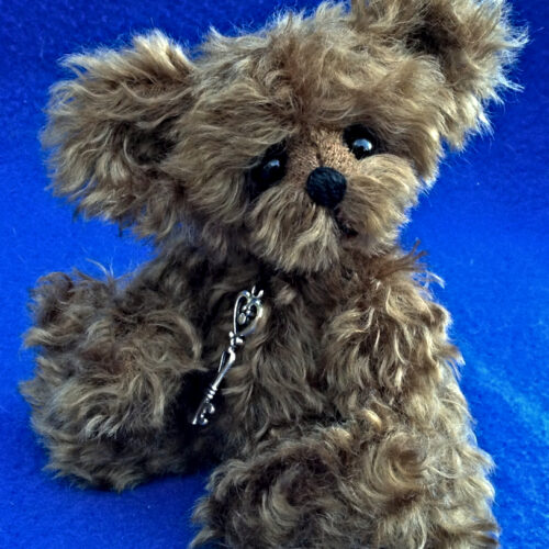 SOLD!  Teriyaki:  6.5" Mohair Pocket Bear - One of a Kind