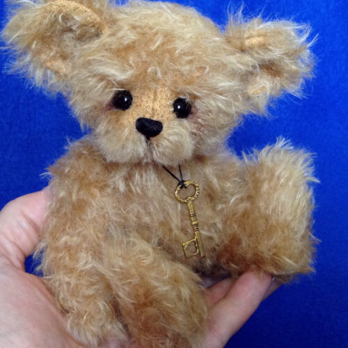 SOLD!  Butterscotch:  6.5" Mohair Pocket Bear - One of a Kind