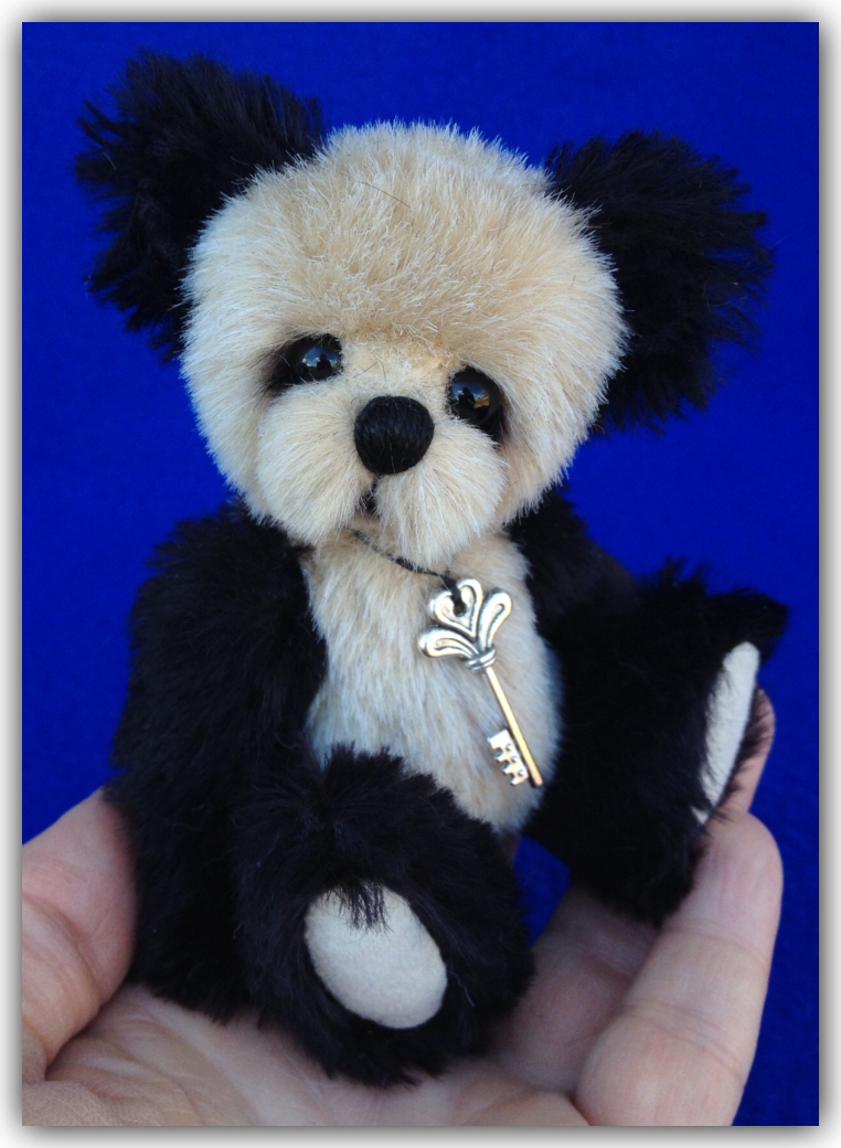 Miniature Artist Panda Bear - Bamboo