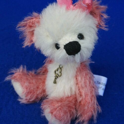 Ruby - miniature mohair artist teddy bear