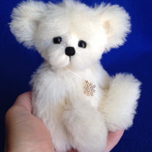 Snow - OOAK Alpaca Polar Bear by Laura Lynn