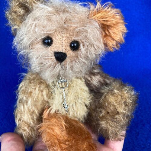 Charlie:  Mohair Patchwork Pocket Bear - One of a Kind