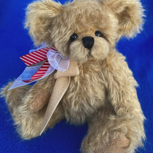 SOLD!  Graham Cracker:  9” Artist Mohair Teddy Bear