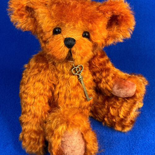 SOLD!  Pumpkin Spice:  10” Artist Mohair Teddy Bear