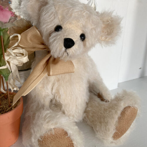 SOLD! Biscuit:  10 1/2” Artist Mohair Teddy Bear