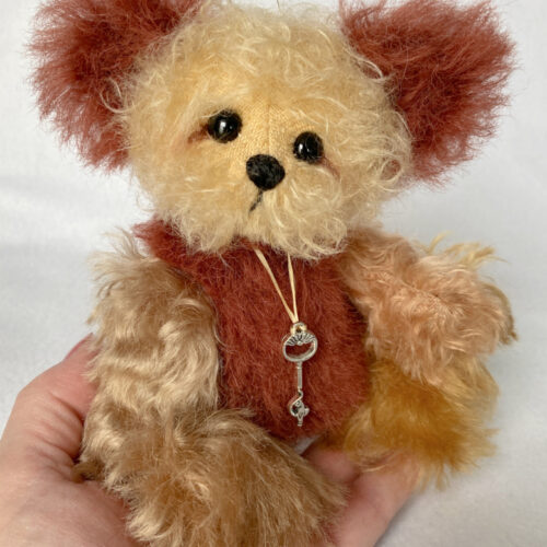 SOLD! Buster:  Mohair Patchwork Pocket Bear - One of a Kind