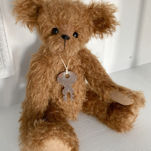 SOLD!  Benjamin:  Old Fashioned Mohair Artist Teddy Bear Prototype