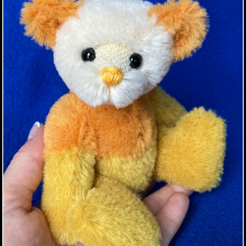 SOLD! Candy Corn:  Halloween Mohair Artist Teddy Bear