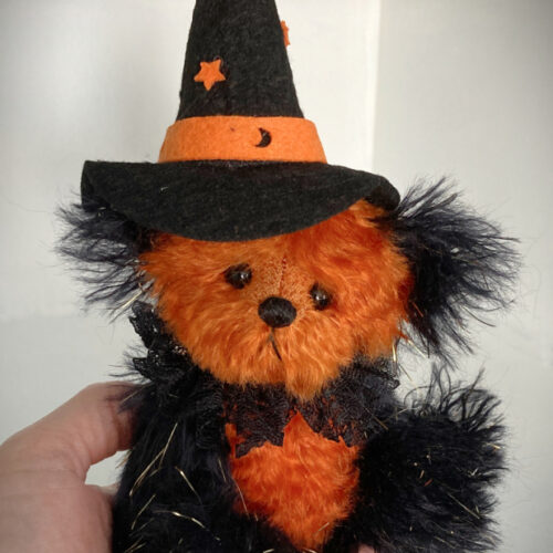 SOLD! Merlin - Halloween Mohair Pocket Bear