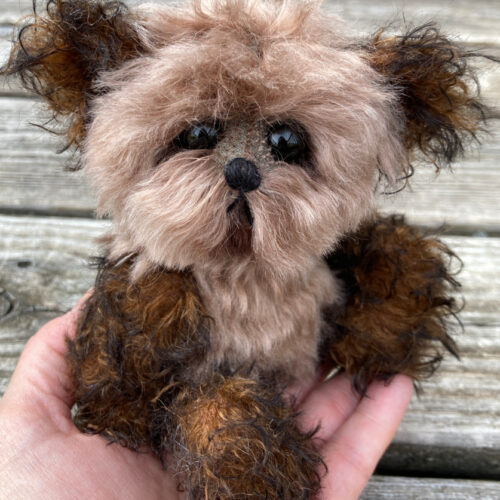 ADOPTED! Twix - Mohair Pocket Bear Artist Teddy Bear