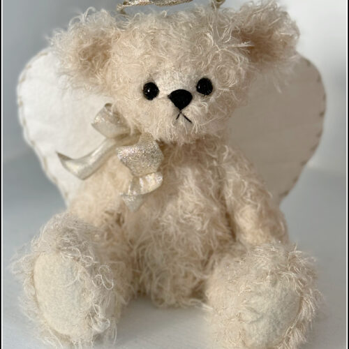 SOLD! Gabriel:  10”  Artist Angel Mohair Teddy Bear