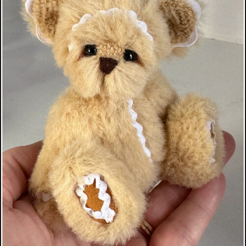 SOLD! Gingersnap:  5" Christmas Gingerbread Mini Teddy Bear