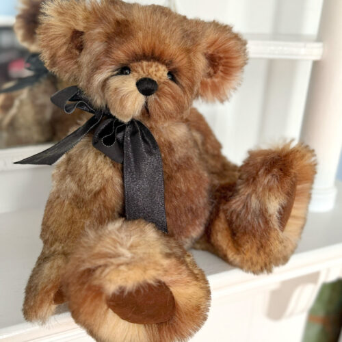 Smokey - Faux Fur Artist Teddy Bear by Laura Lynn