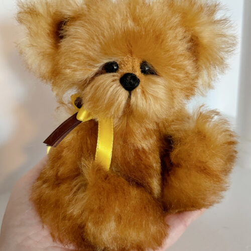 Sunny Mohair artist teddy bear by Laura Lynn