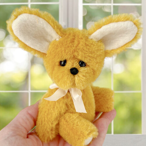 Butterscotch, Yellow artist bunny rabbit by Laura Lynn