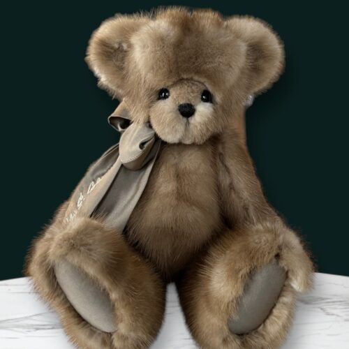 SOLD! Fur Coat Memory Teddy Bear Custom Order