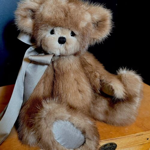 SOLD! Fur Coat Memory Teddy Bear Custom Order #2