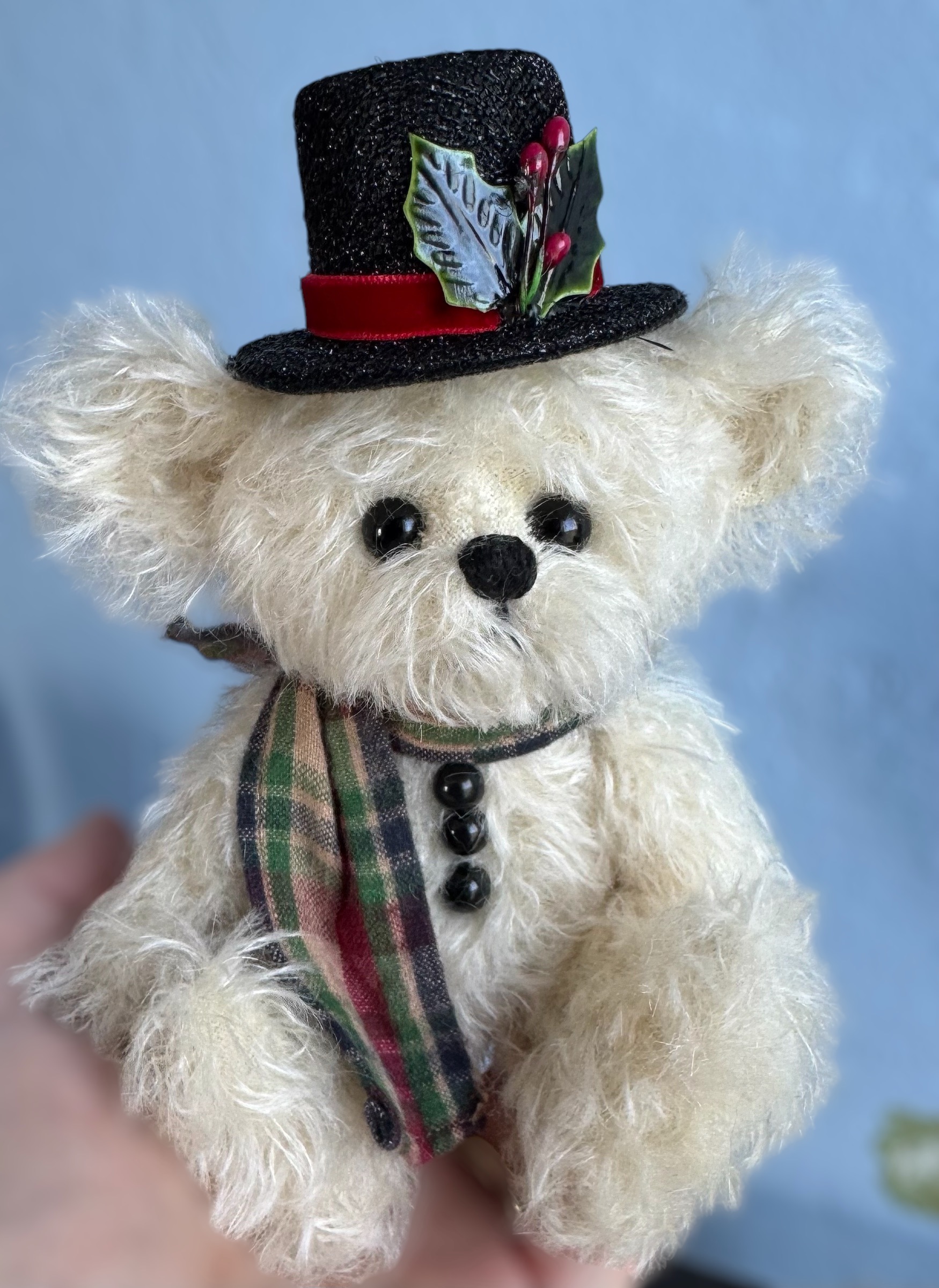 SOLD! Chilly - Mohair White Snow Bear Artist Teddy Bear