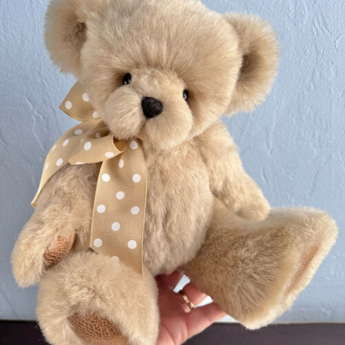 SOLD! Cashmere - 12" Faux Fur Artist Teddy Bear