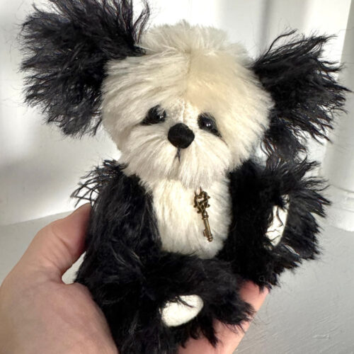 SOLD! Bo Bo - 6 1/2" Mohair Artist Panda Teddy Bear
