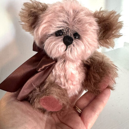 SOLD! Cherry Dreams - 6 1/2" Mohair Artist Teddy Bear