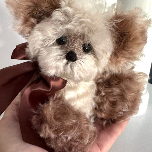 SOLD! Checkers - 6 3/4" Artist Mohair Teddy Bear